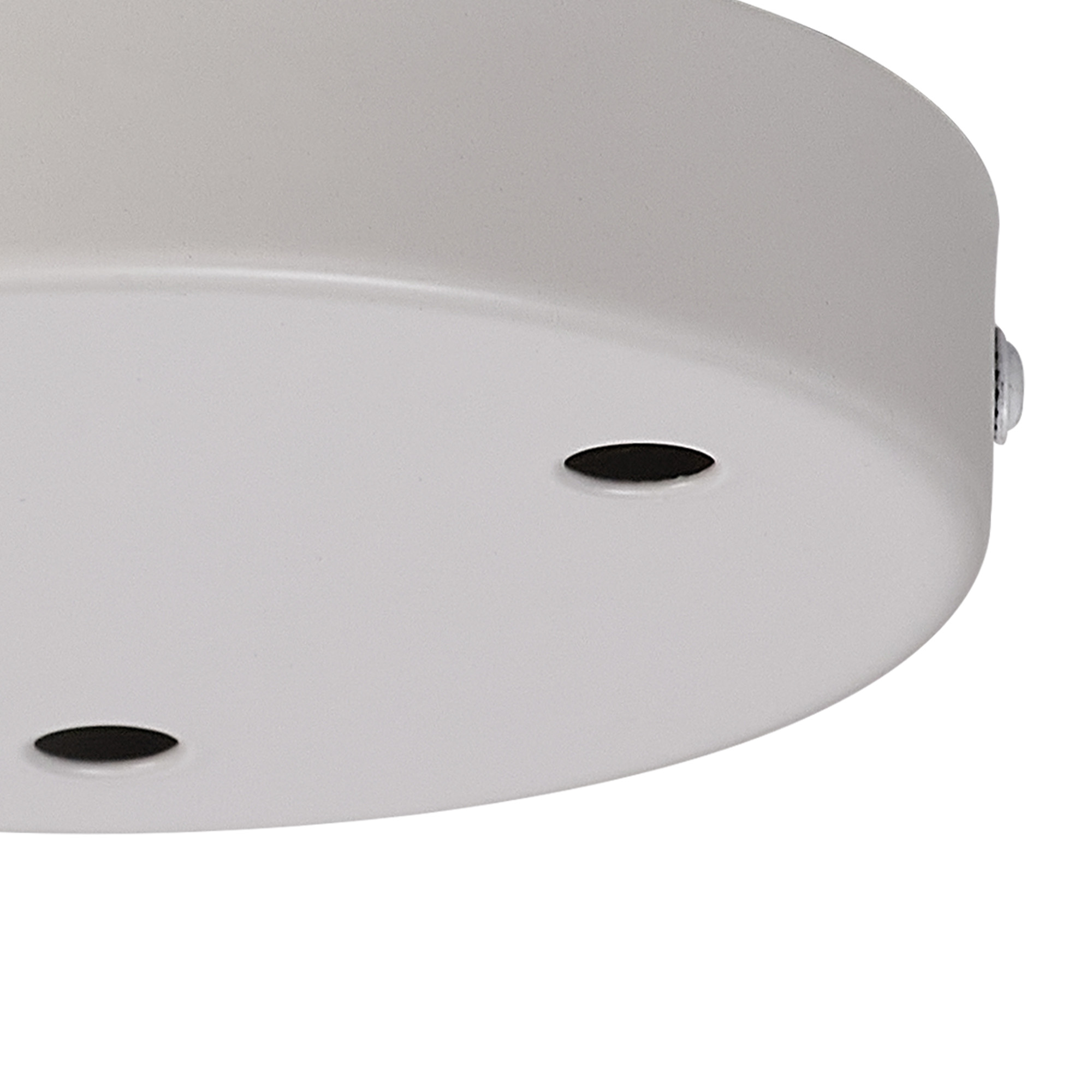 Hayes 3 Hole 12cm Round Ceiling Plate White D0827WH  Deco Hayes White